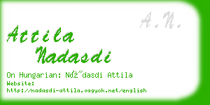 attila nadasdi business card